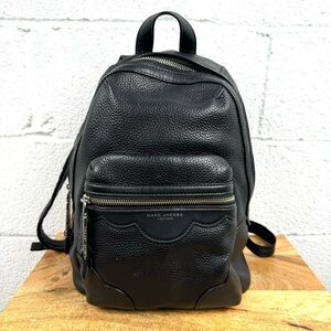 Marc Jacobs Black Leather Backpack